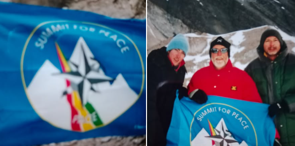 La bandiera della storica spedizione CAI al K2 del 2004 Rubata al Rifugio Sassi Castelli