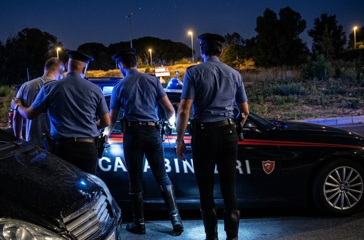 Scippano una collana ad una donna, fuggono su uno scooter rubato e tentano di colpire i Carabinieri