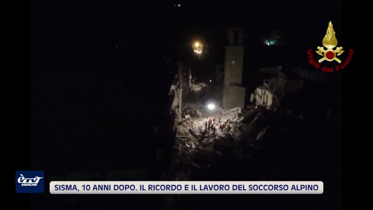 Sisma, 10 anni dopo. Il ricordo e il lavoro del Soccorso alpino e speleologico delle Marche – VIDEO