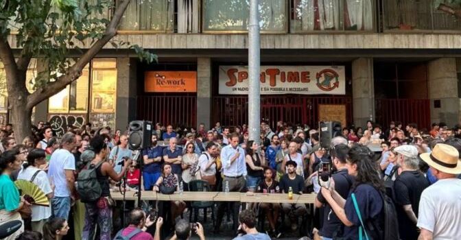Spin Time, gli attivisti annunciano una manifestazione per il 19 settembre
