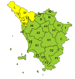 Temporali in arrivo sull’Alta Toscana