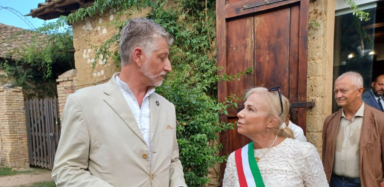 Visita del Ministro Giuli al Borgo di Fogliano