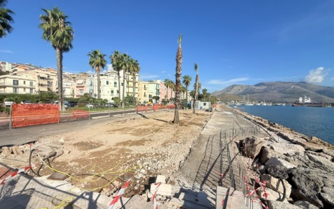 Al via i lavori per il nuovo tratto della passeggiata a mare tra lo snodo di Corso Cavour e la Peschiera