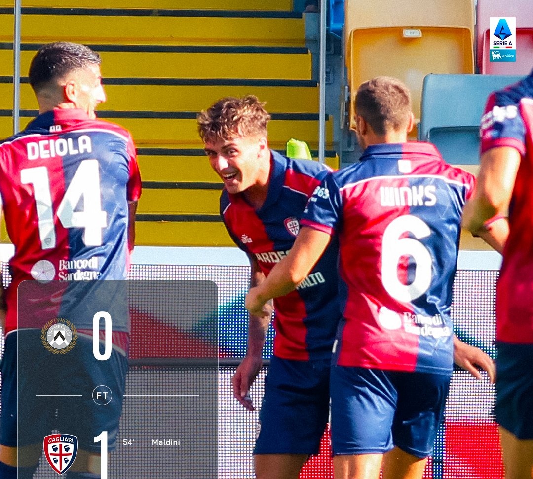 Cagliari da sogno, Maldini firma il colpo a Udine