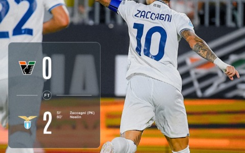 La Lazio espugna Venezia e vola in vetta con Roma e Inter
