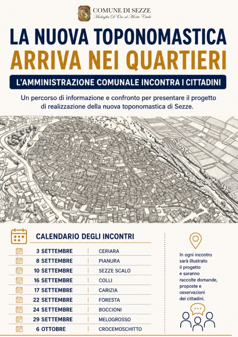 Nuova toponomastica, la presentazione