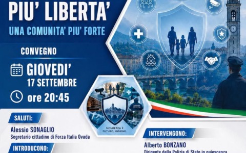 Sicurezza a Ovada, Forza Italia organizza un confronto con cittadini e amministrazione