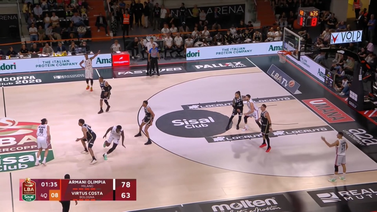 Supercoppa, sconfitta per la Virtus