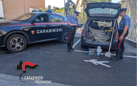 Sventato maxi-furto di rame, recuperata una tonnellata di cavi
