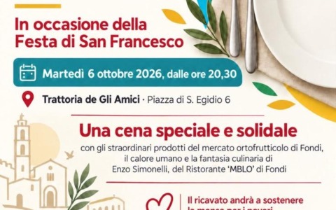 “Aggiungi un posto a tavola”, stasera la cena sociale della Comunità di Sant’Egidio