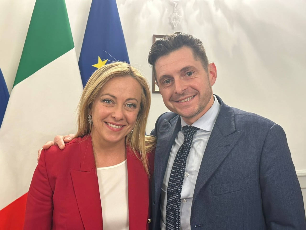 Il Presidente del Consiglio Giorgia Meloni ad Ascoli per la presentazione dei lavori della dimora Saladini Pilastri