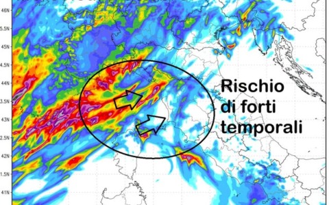 Maltempo sul Tirreno: allerta gialla della Protezione Civile in sei regioni italiane