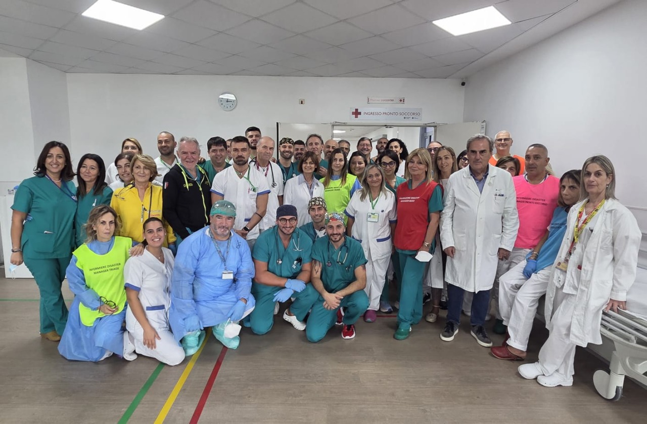 Maxi esercitazione regionale di Protezione Civile, il Santa Scolastica di Cassino supera la prova del PEIMAF