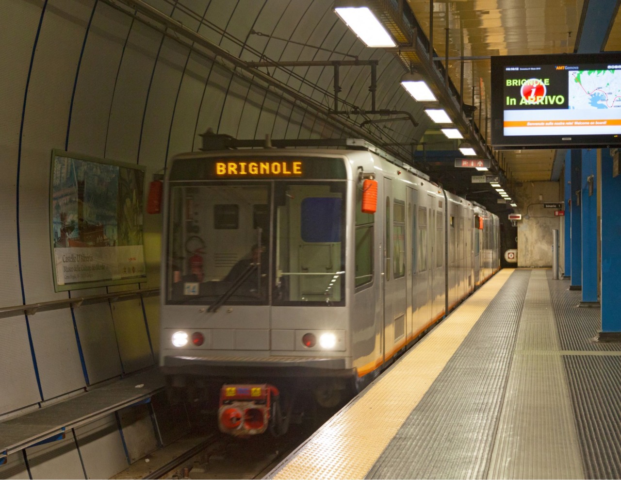 Metro di Genova, ultime corse anticipate il 14 e 15 ottobre