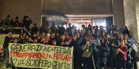 Occupata la facoltà di Lettere e Filosofia alla Sapienza