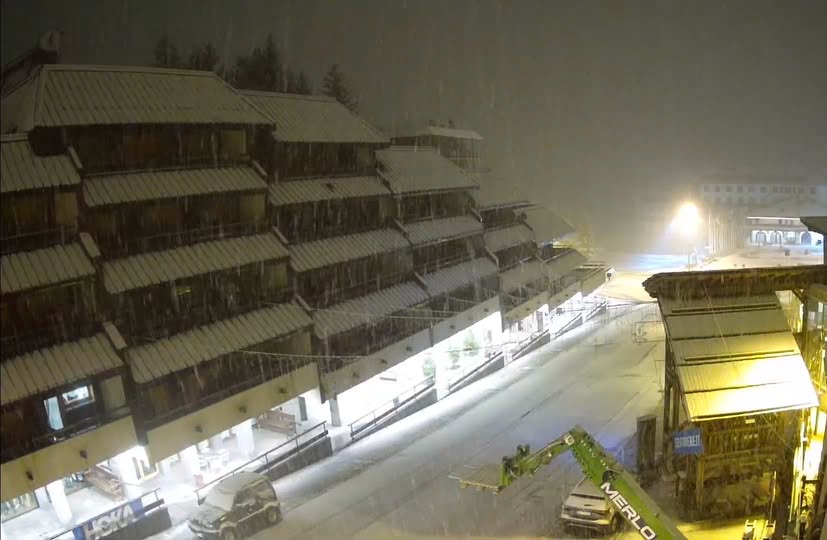 Prima neve a Sestriere, imbiancate le cime della Vialattea