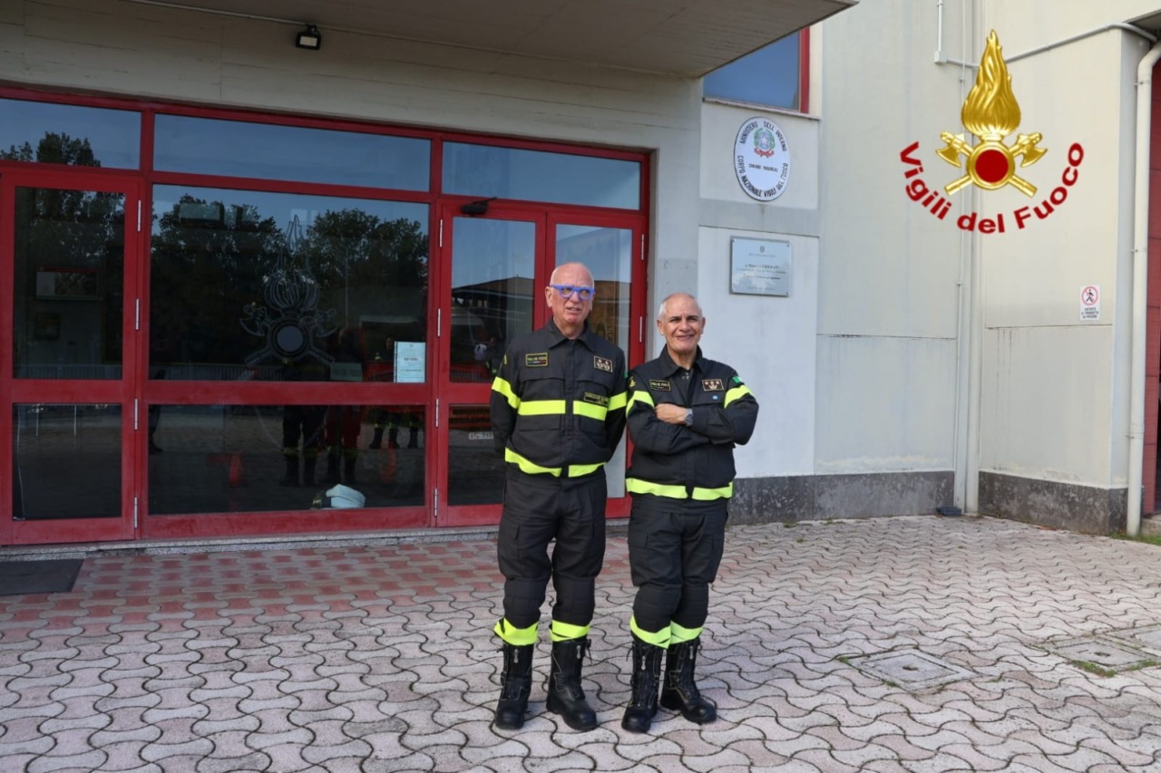 Vigili del Fuoco, la visita del Direttore Regionale